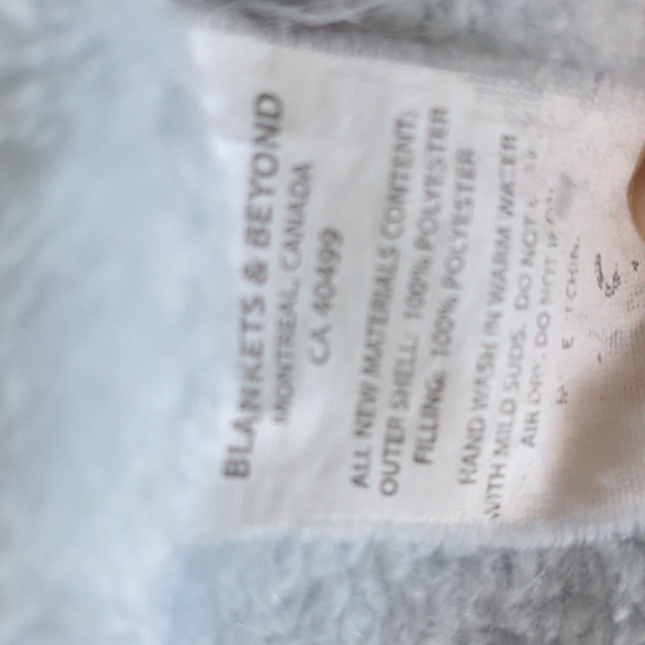 Blankets & Beyond Soft Face Bunny Rabbit Plush Lovey Soother Security Blanket - Picture 7 of 8